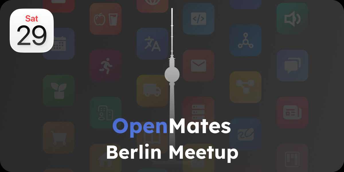 OpenMates Monthly Meetup Berlin event cover