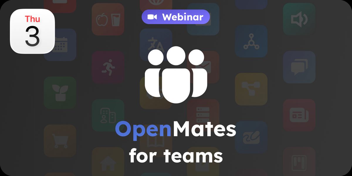 OpenMates for teams - Collaborate on projects, AI chats and workflows event cover