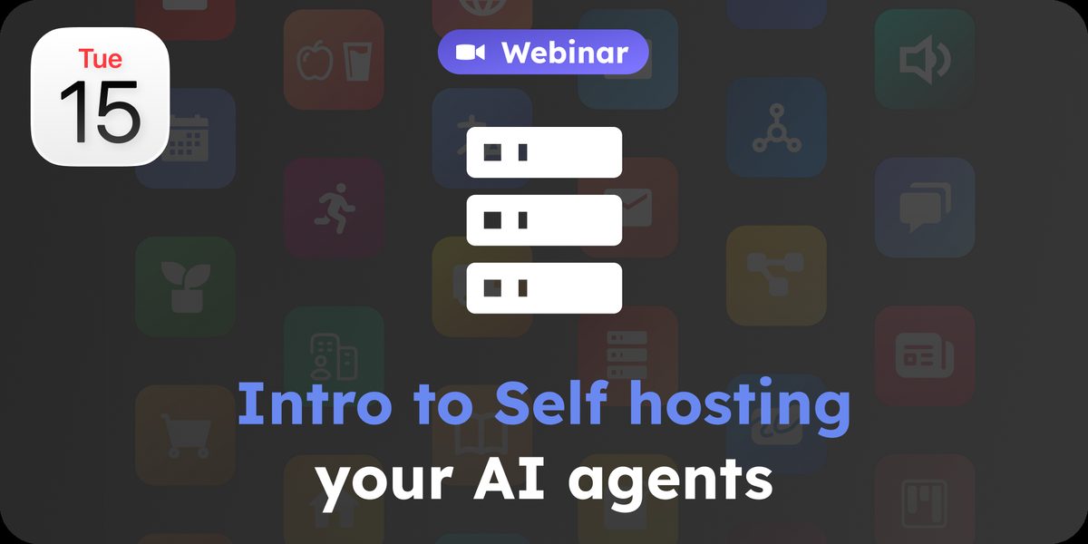 Intro to self-hosting your AI agents - Options, tips and tricks event cover