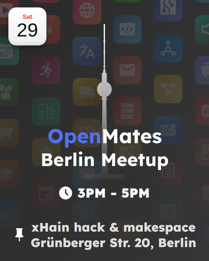 OpenMates Berlin meetup announcement